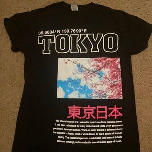 cherry blossom tokyo t-shirt